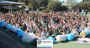 Cross Connections Consulting Plastic Recycling - School assembly celebrating the PPP partnership